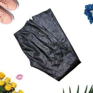 VERICCI Mid Rise Soft Leather Moto Pants